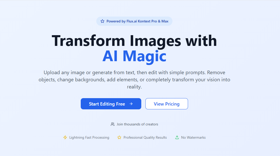 FluxaImage - Create and edit images with AI